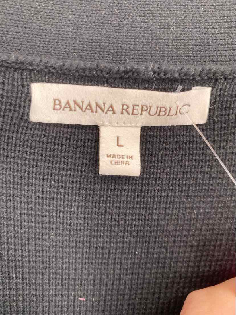 Size L Banana Republic Black Knit Cardigan