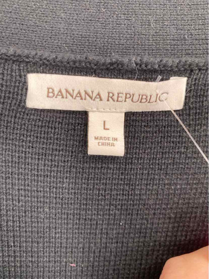 Size L Banana Republic Black Knit Cardigan