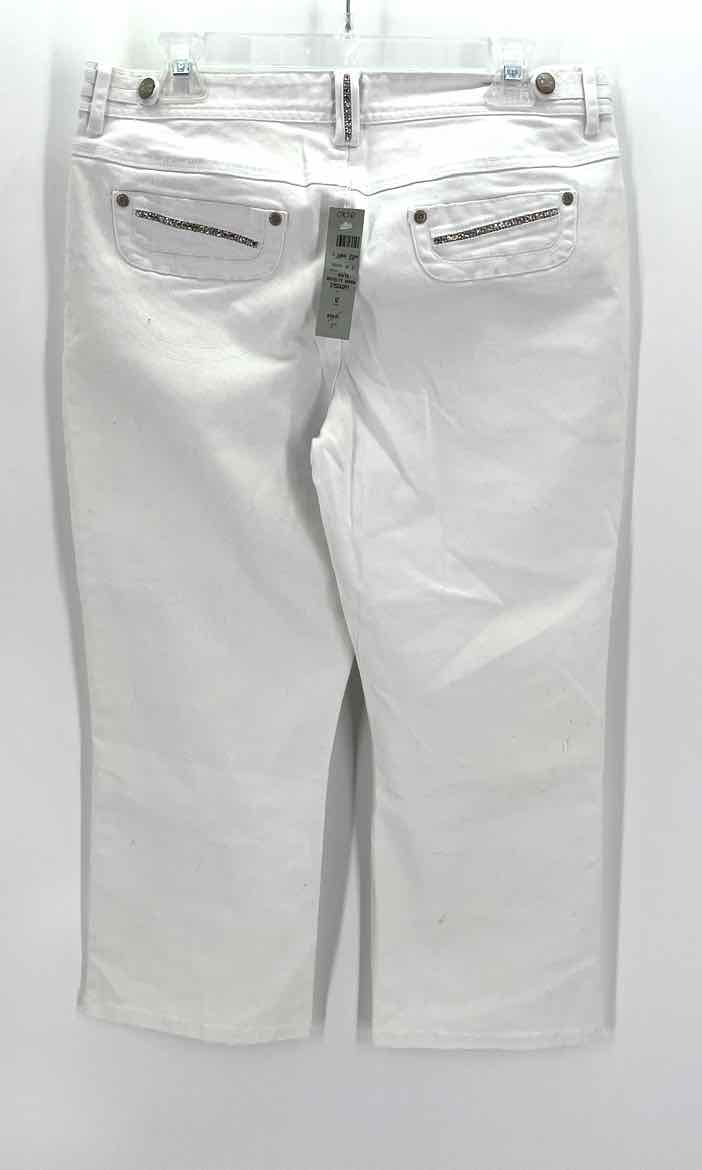 Size 12 CACHE White Denim Jeans