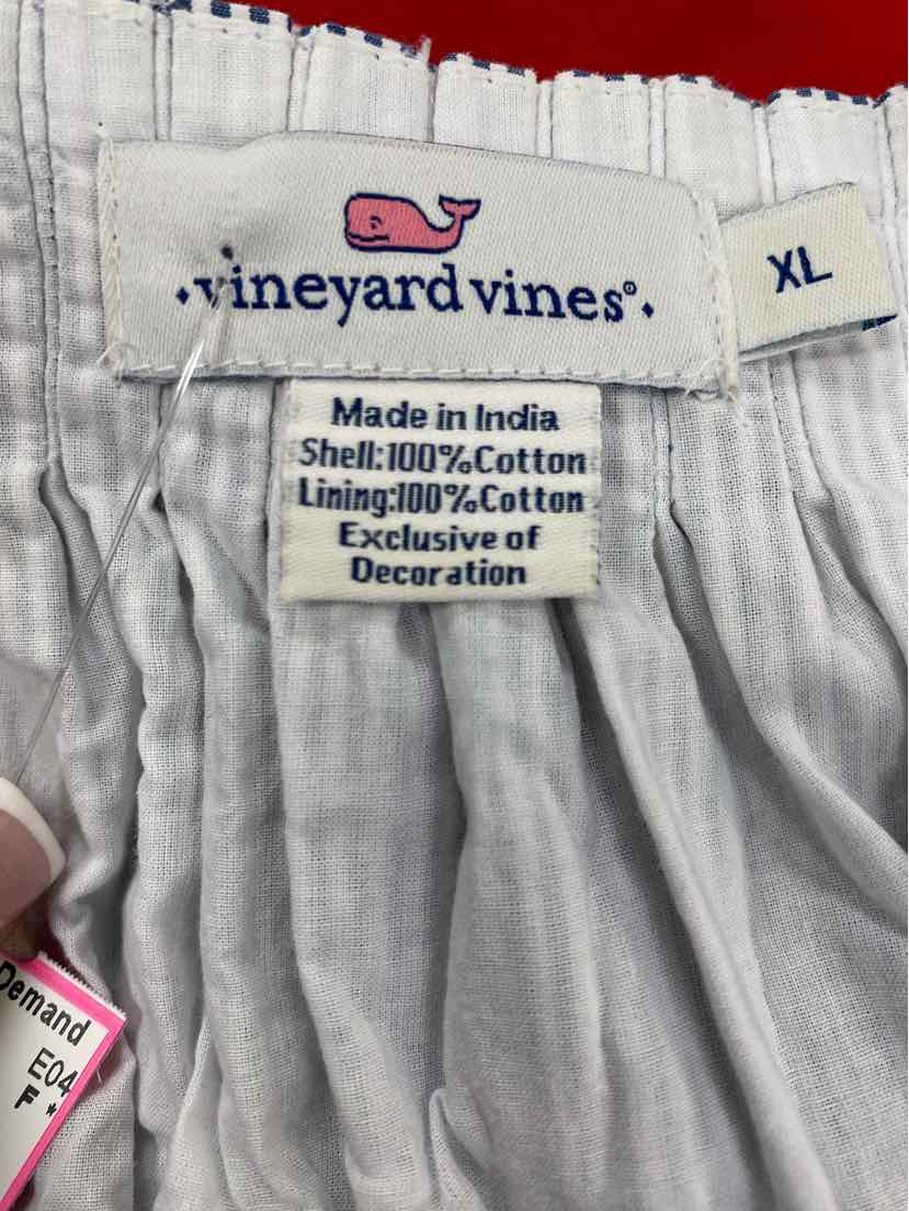 Size XL Vineyard Vines Navy Print Dress