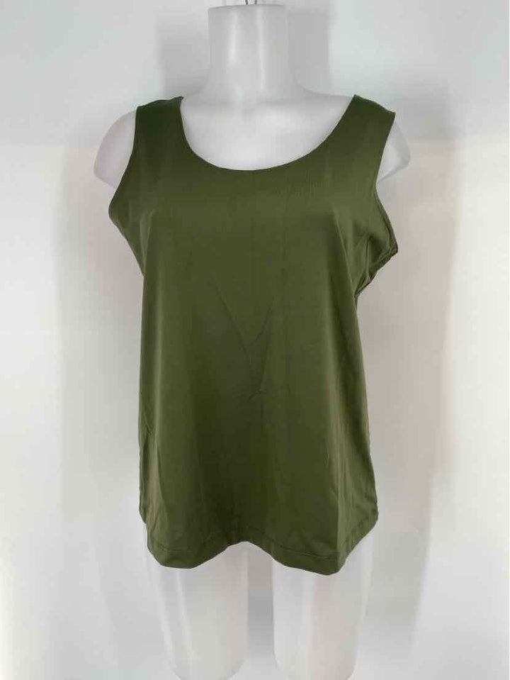 Size L Chico's Olive Shirt