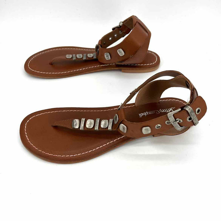 Shoe Size 40 JEFFREY CAMPBELL Camel Leather Sandals