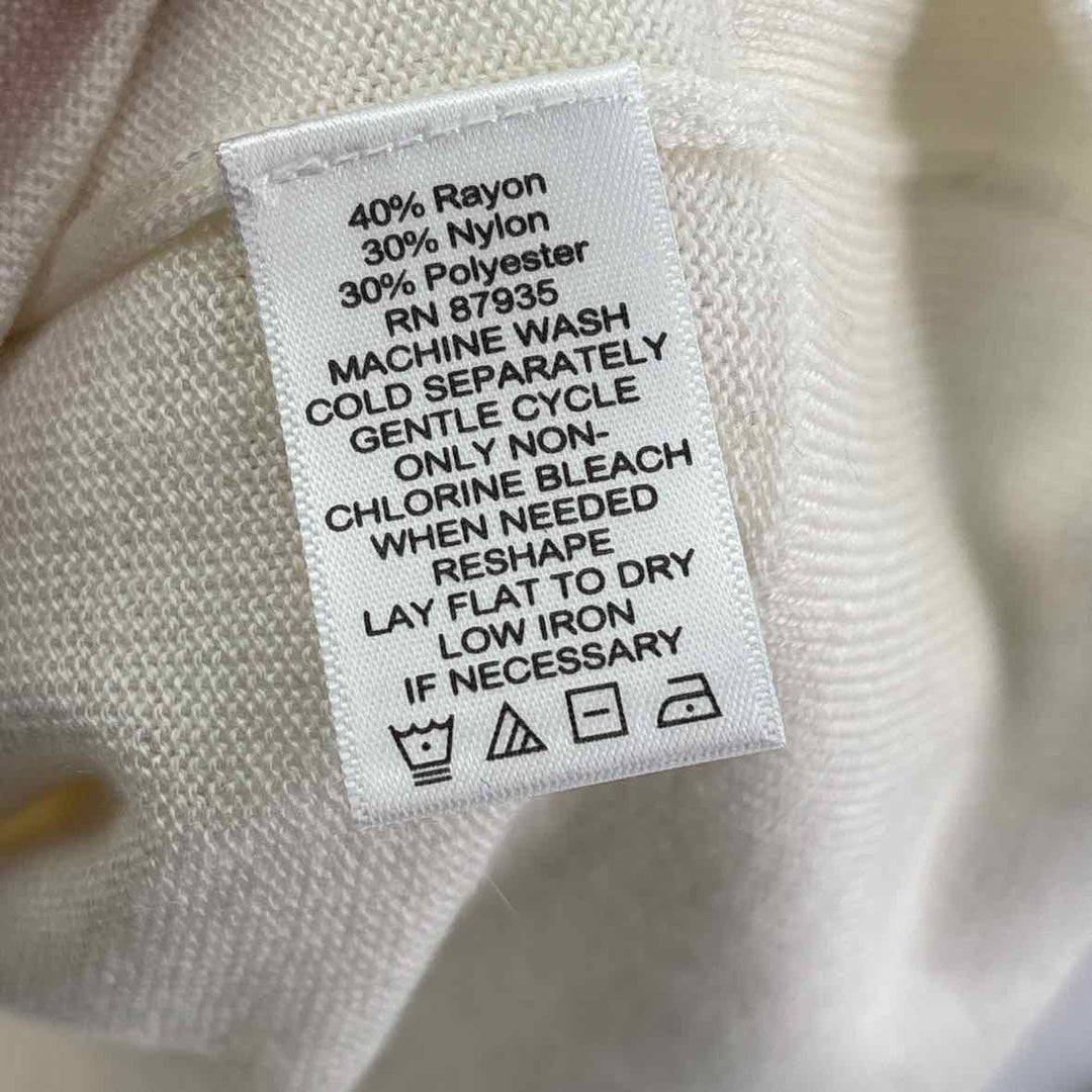 Size XL SUSAN GRAVER Ivory Knit Sweater