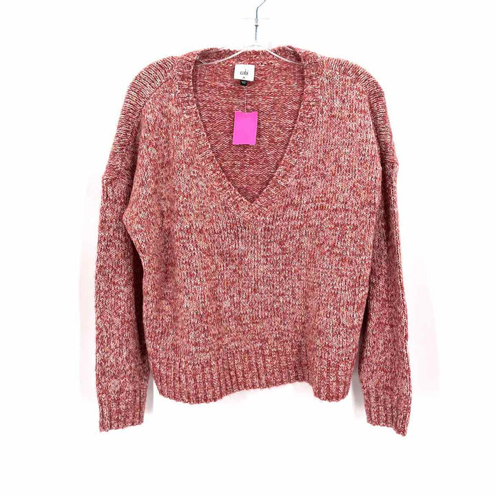 Size M CABI Peach Knit Sweater