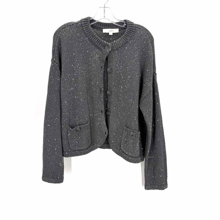 Size L Ann Taylor Gray Cardigan