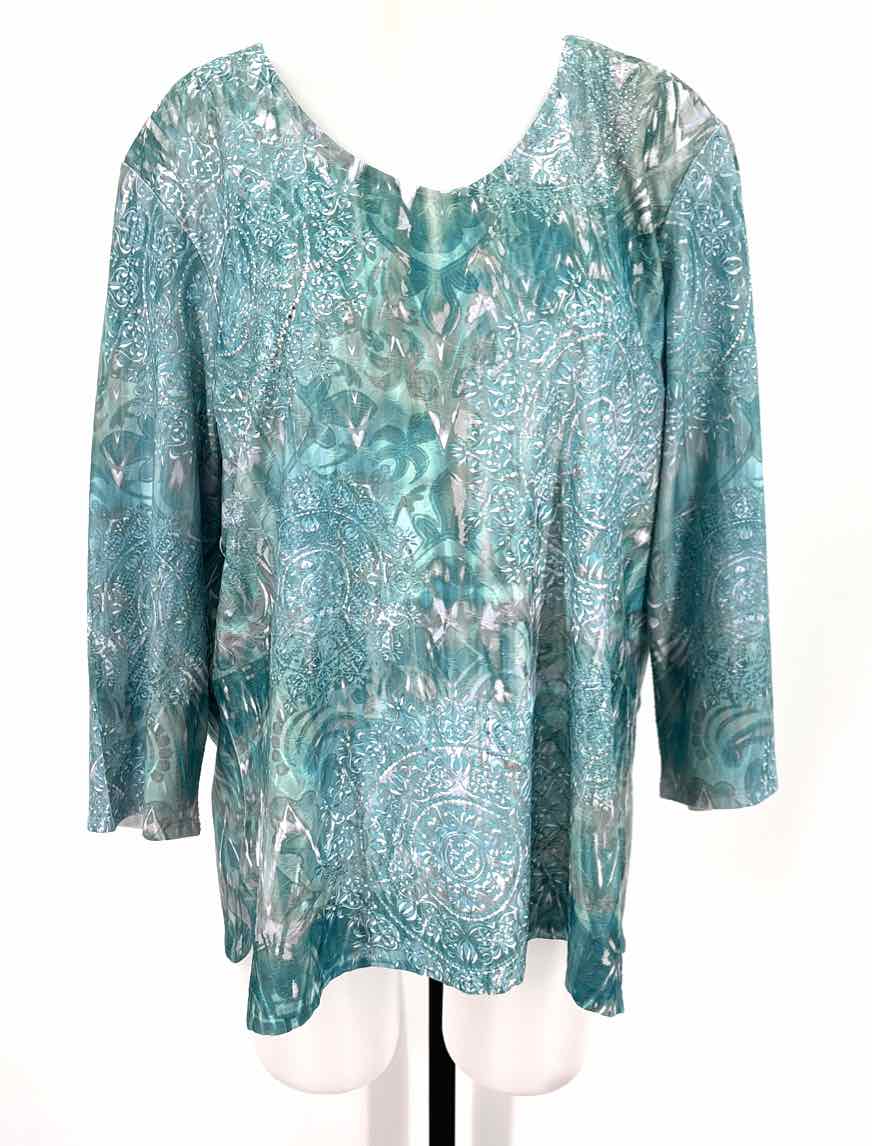Size XL Chico's Teal Shirt