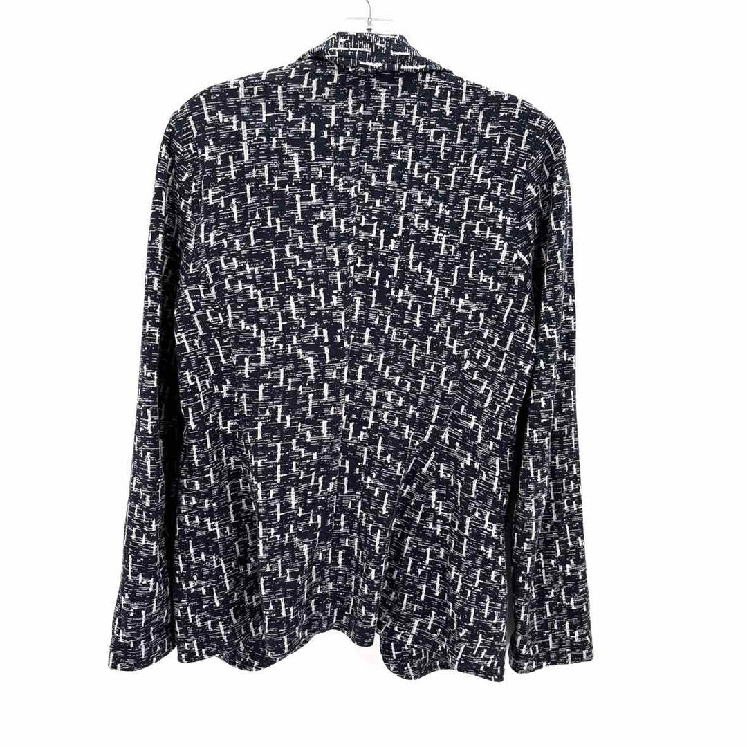 Size M NIC + ZOE Navy Print Blazer