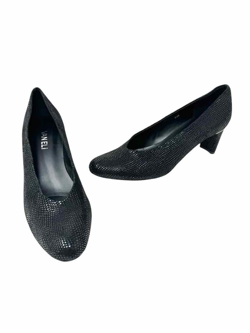 Shoe Size 8.5 VAN ELI Black Pumps