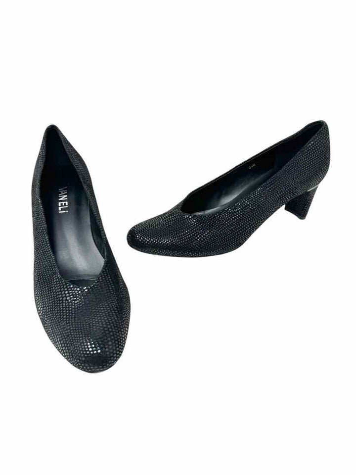 Shoe Size 8.5 VAN ELI Black Pumps