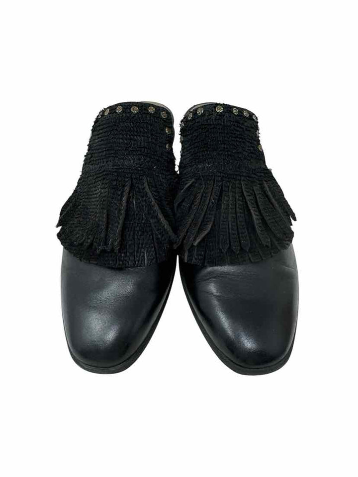 Shoe Size 8 OTBT Black Leather Flats