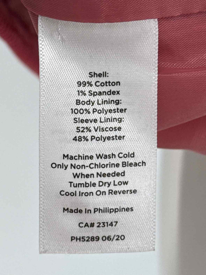 Size 16P Talbots Coral Corduroy Blazer