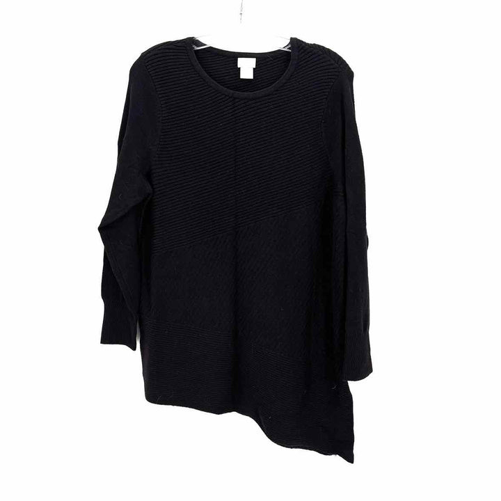 Size L Chico's Black Shirt