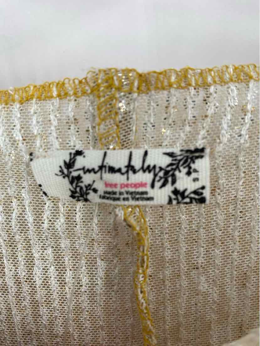 Size S FREE PEOPLE Gold Shirt