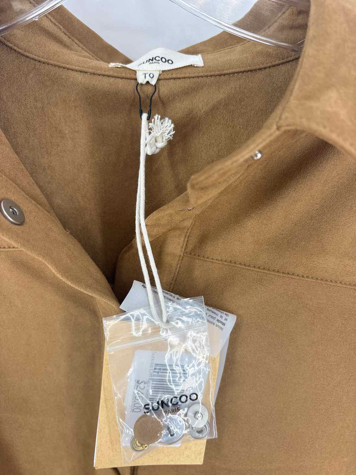 Size M Tan Suede Dress