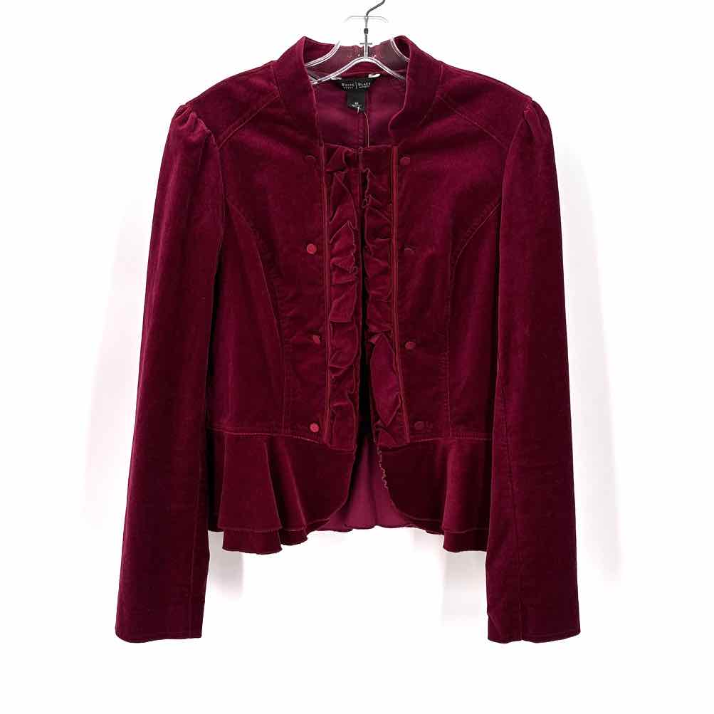 Size 10 White House Black Market Wine Jacket