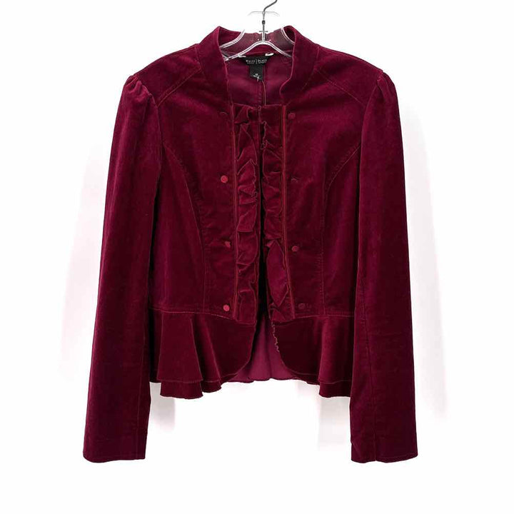 Size 10 White House Black Market Wine Jacket