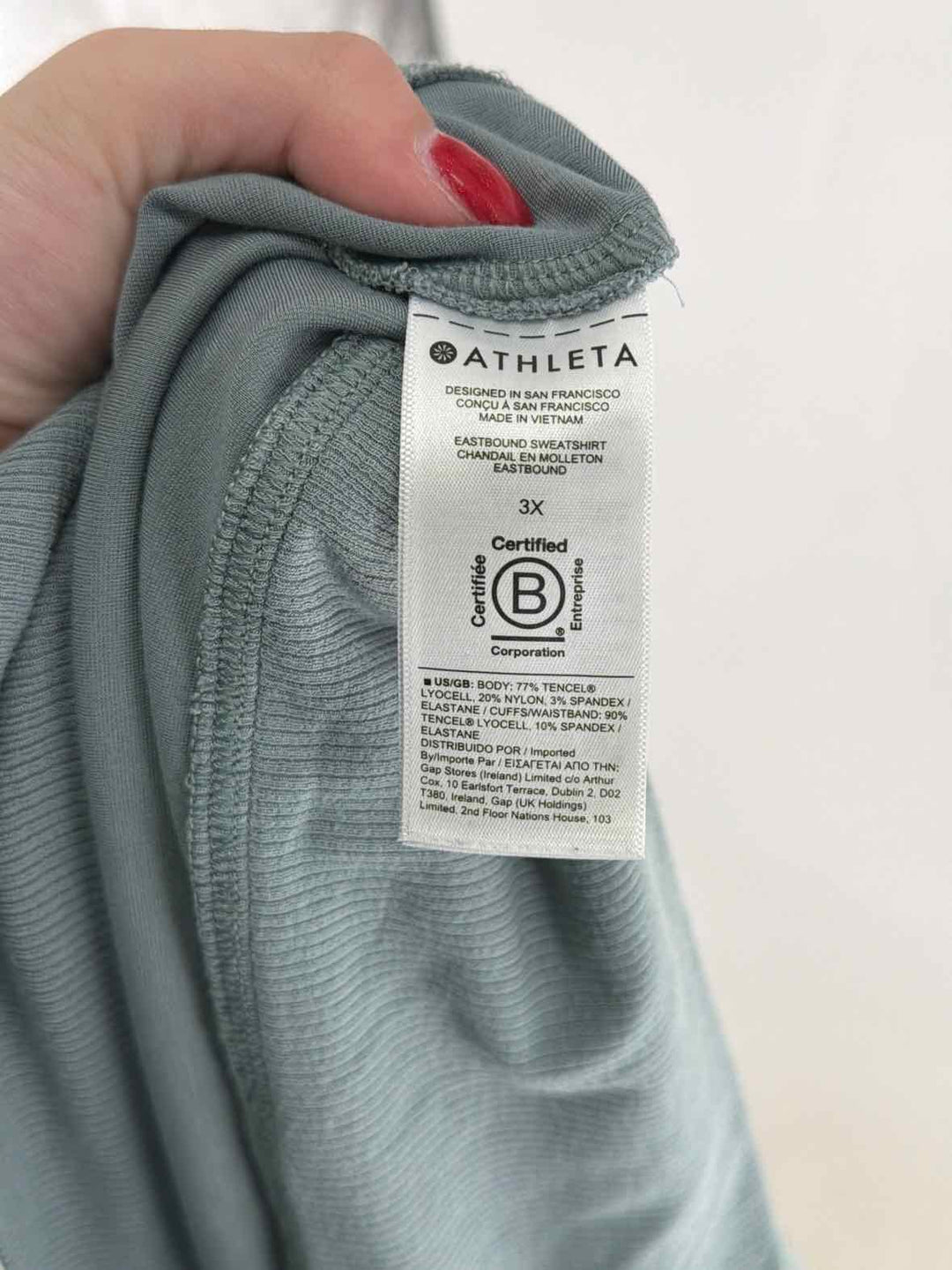 Size 3X Athleta Green Shirt