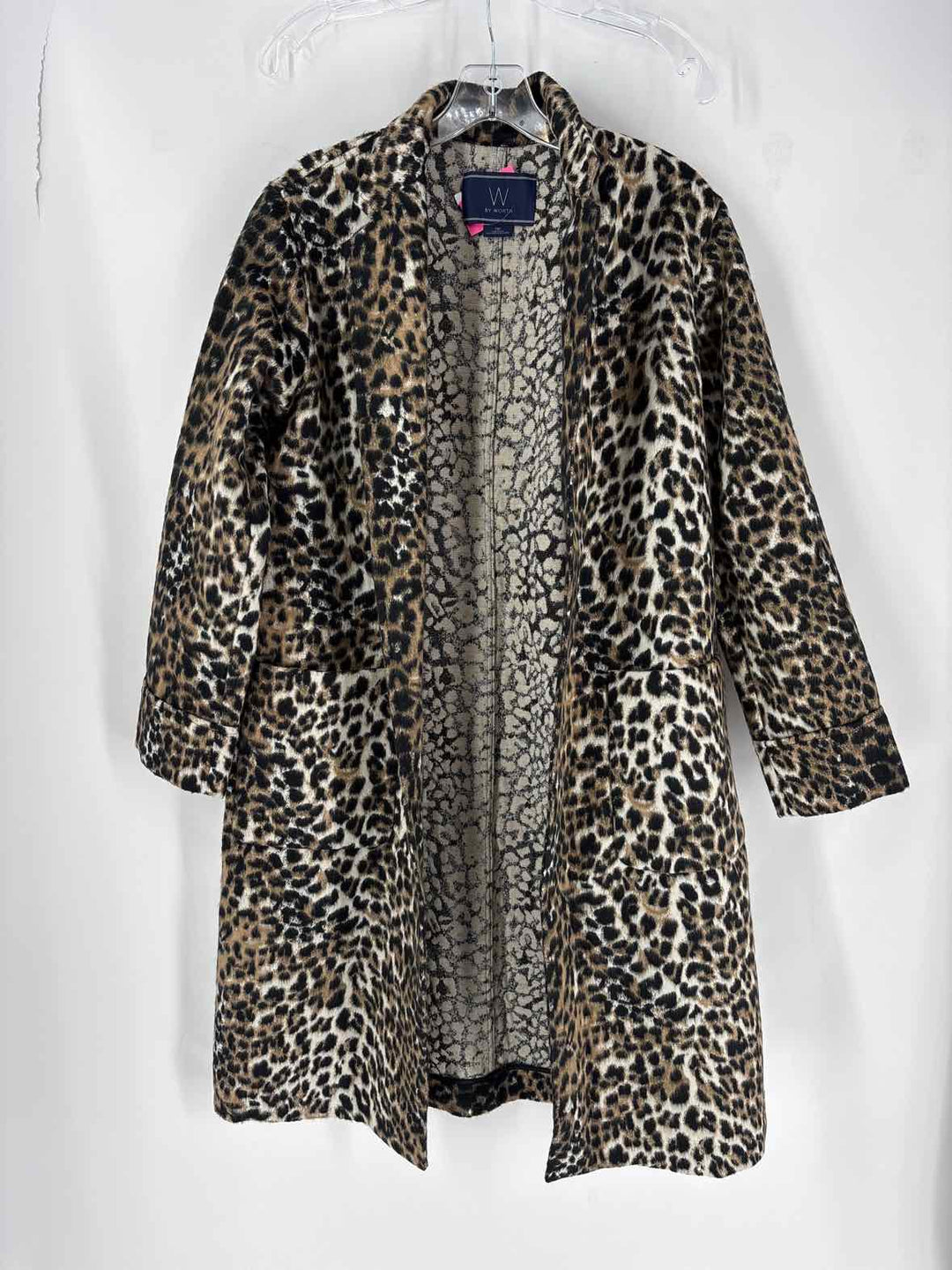 Size M WORTH Brown Print Jacket