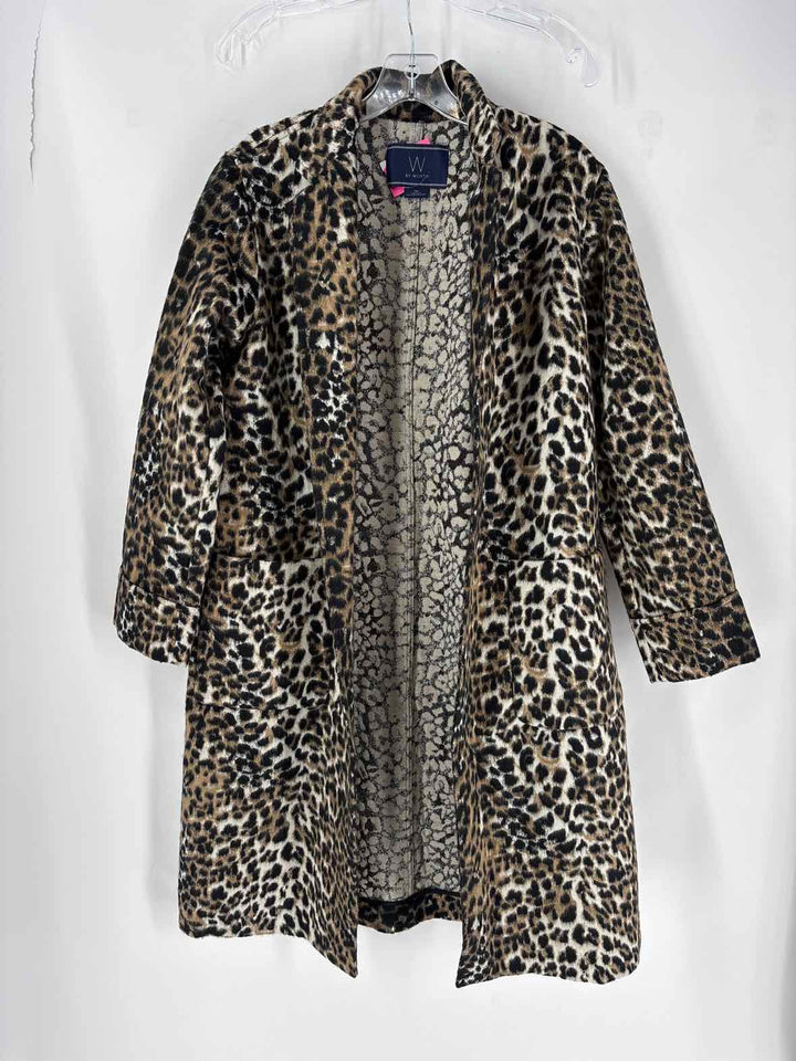 Size M WORTH Brown Print Jacket