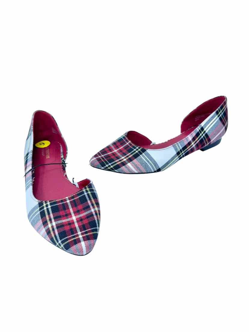 Shoe Size 9 ISSAC MIZRAHI Red Flats