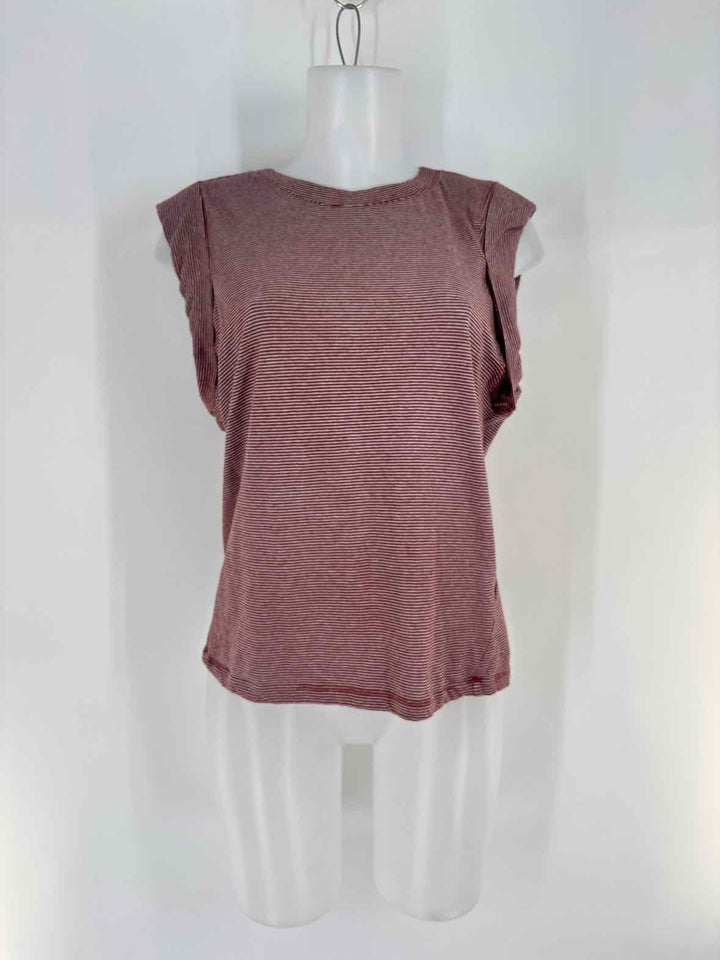 Size M Anthropologie Burgundy Shirt