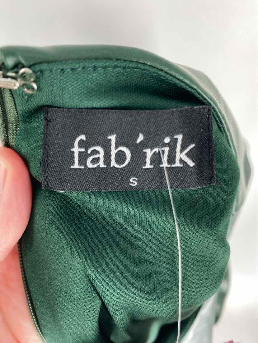 Size S FABRIK Green PATENT Dress
