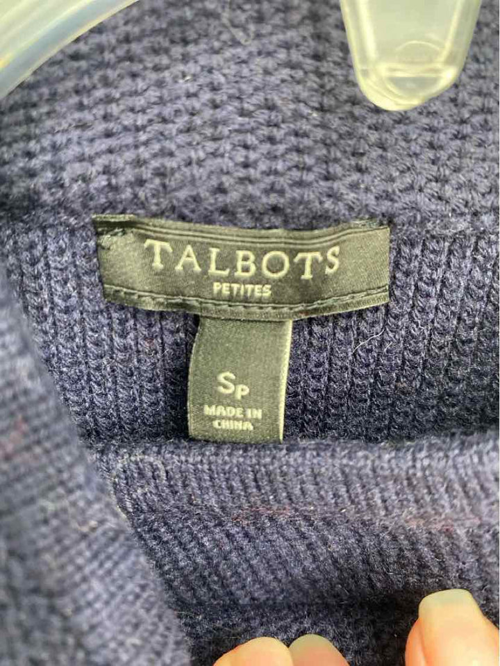 Size S Talbots Navy Knit Sweater