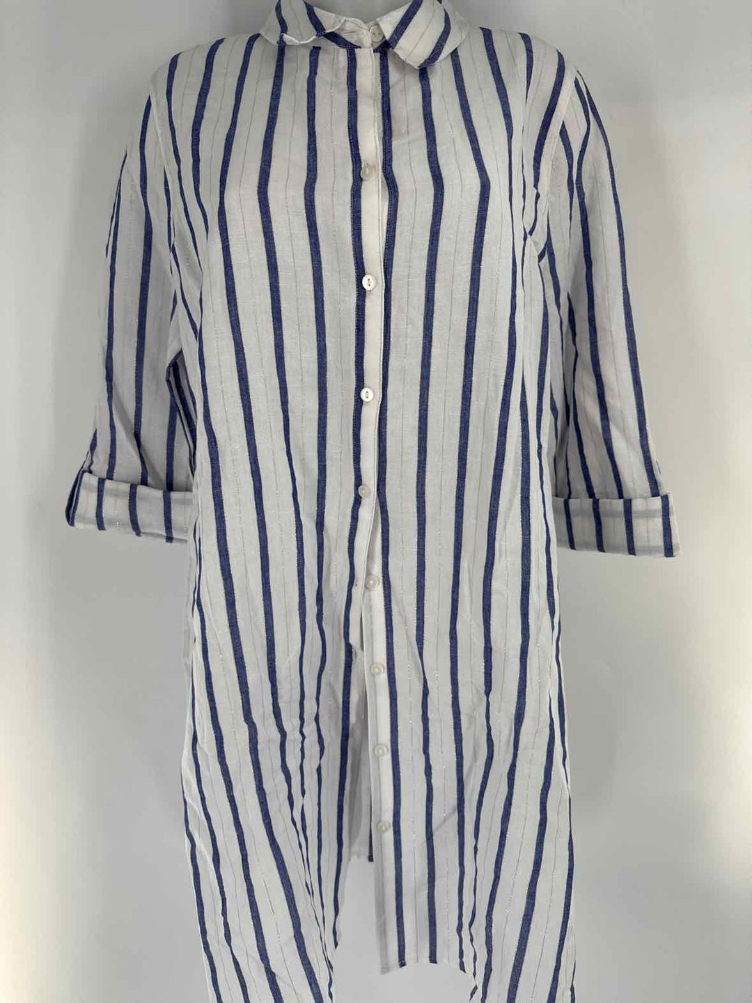 Size 14 Chico's White Print Shirt