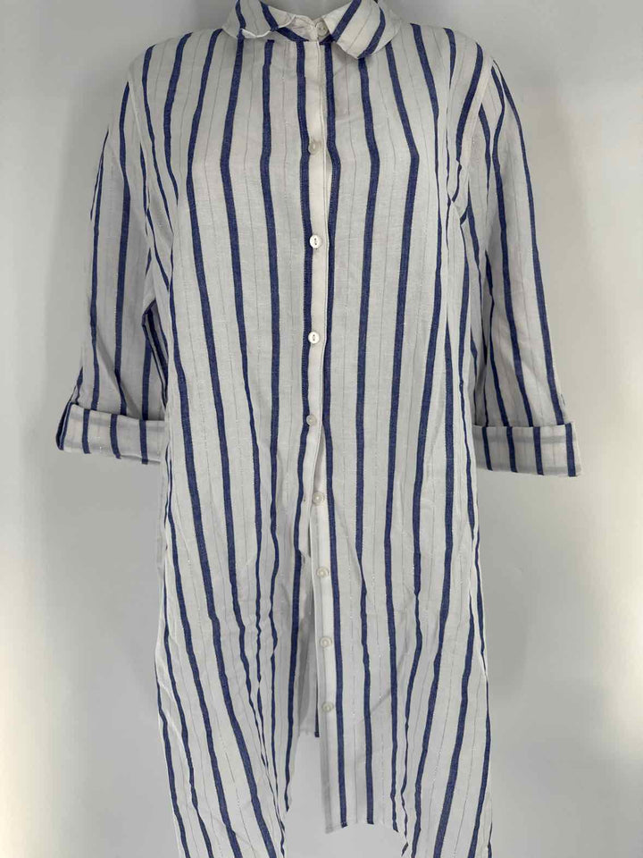 Size 14 Chico's White Print Shirt