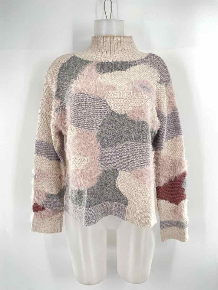 Size M NIC + ZOE Tan Knit Sweater
