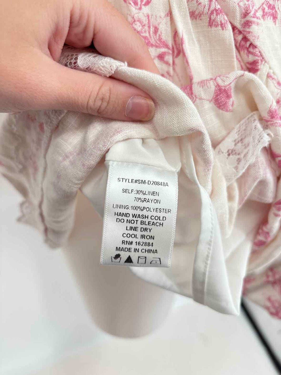 Size M PINK PRINT Dress
