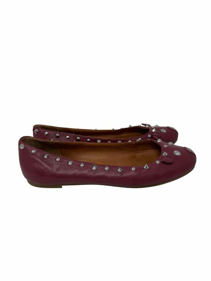 Shoe Size 10 MARC BY MARC JACOBS Burgundy Leather Flats