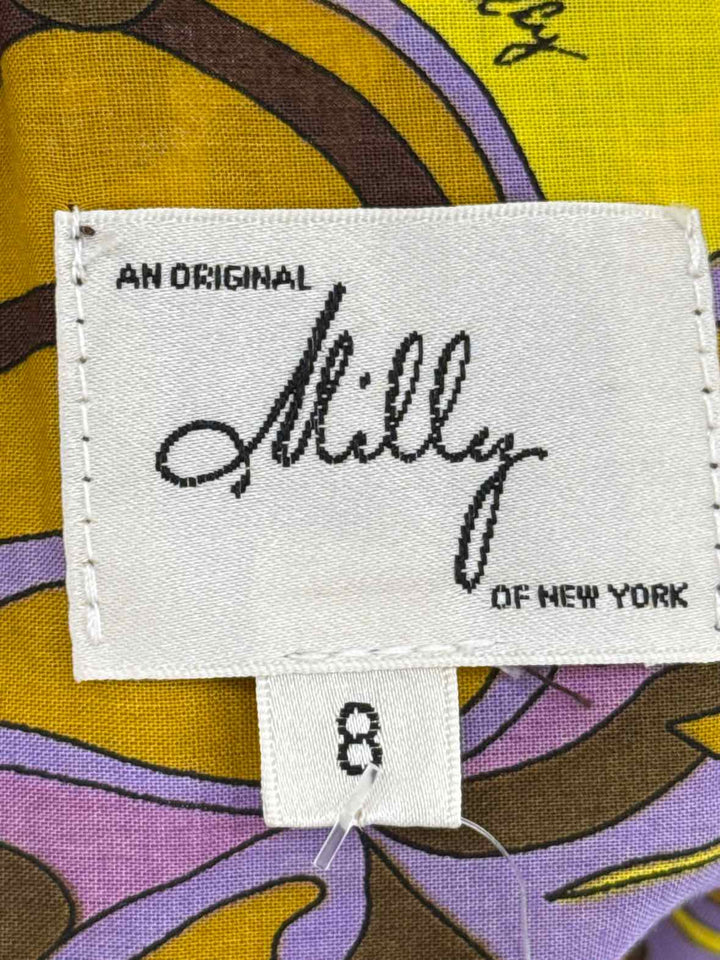 Size 8 MILLY Purple Print Dress