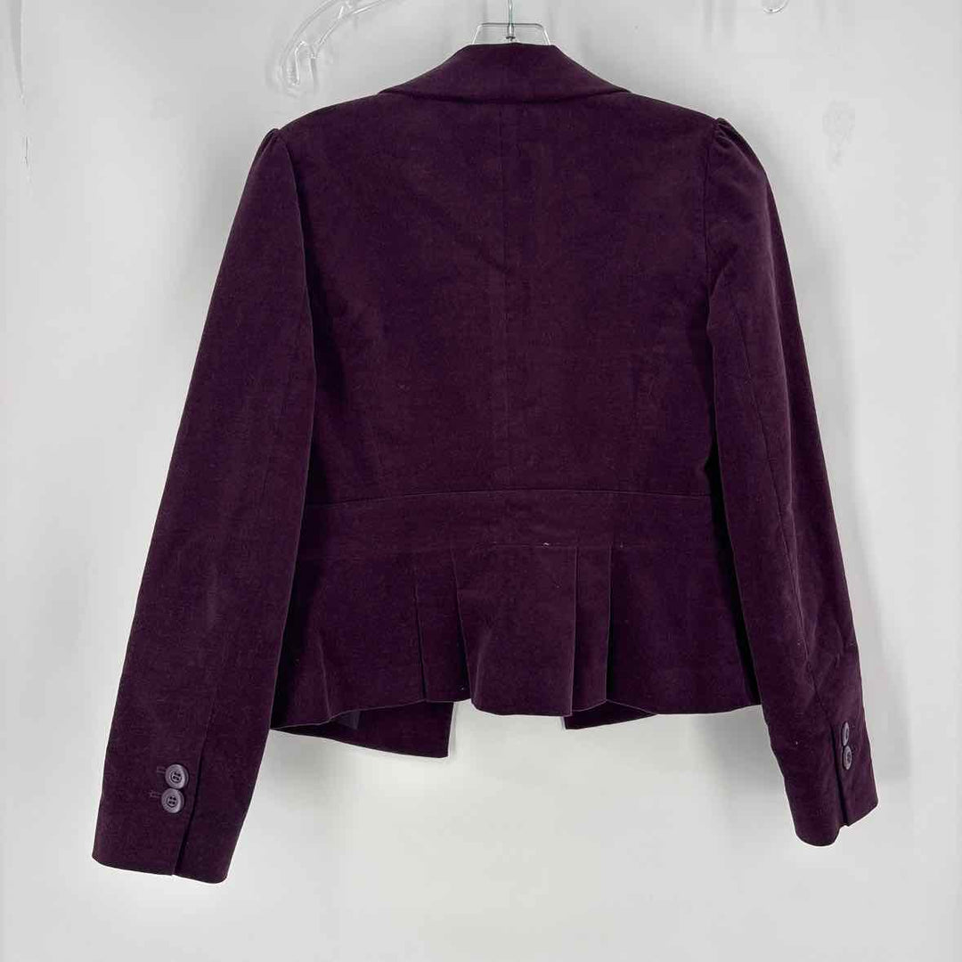 Size S HALOGEN Purple Velour Jacket