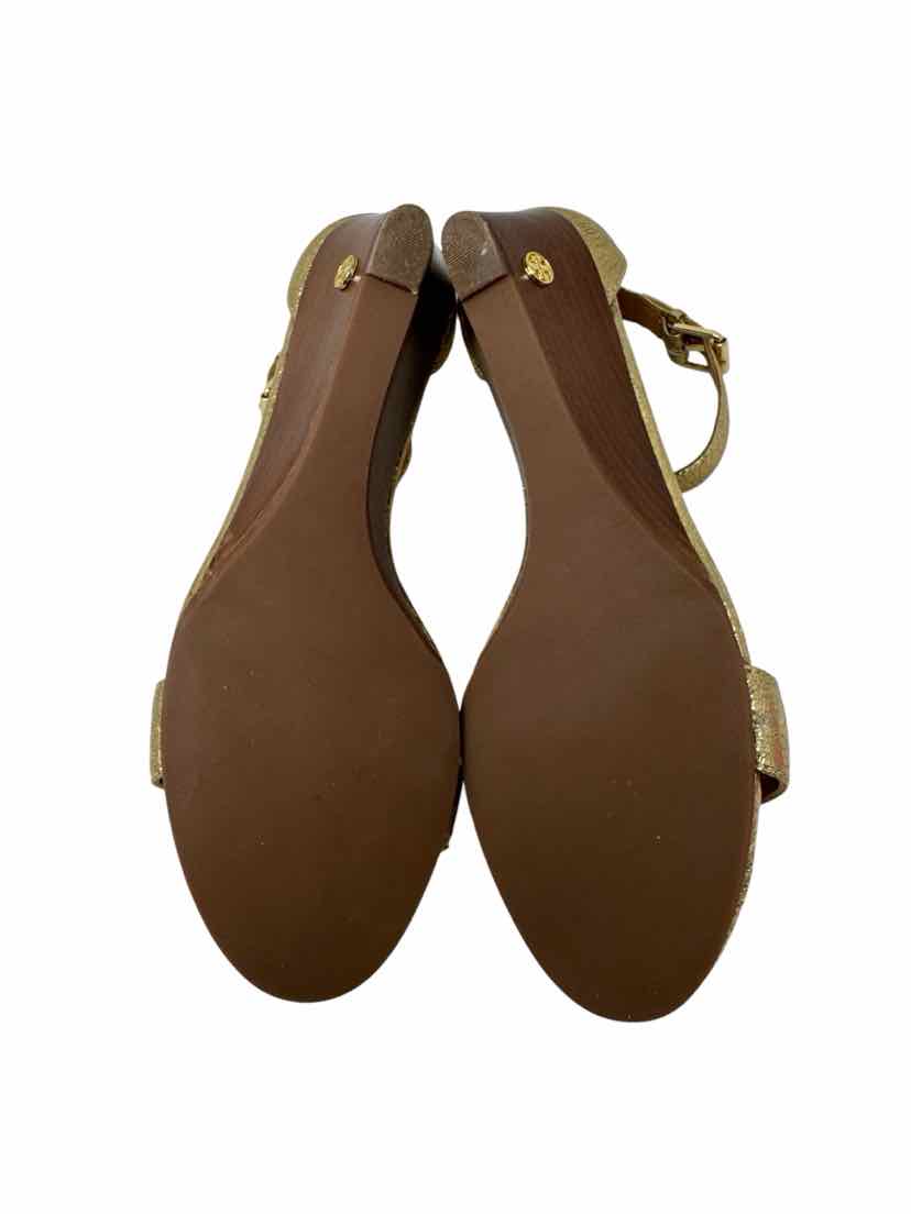 Shoe Size 8 Tory Burch Gold Leather Sandals