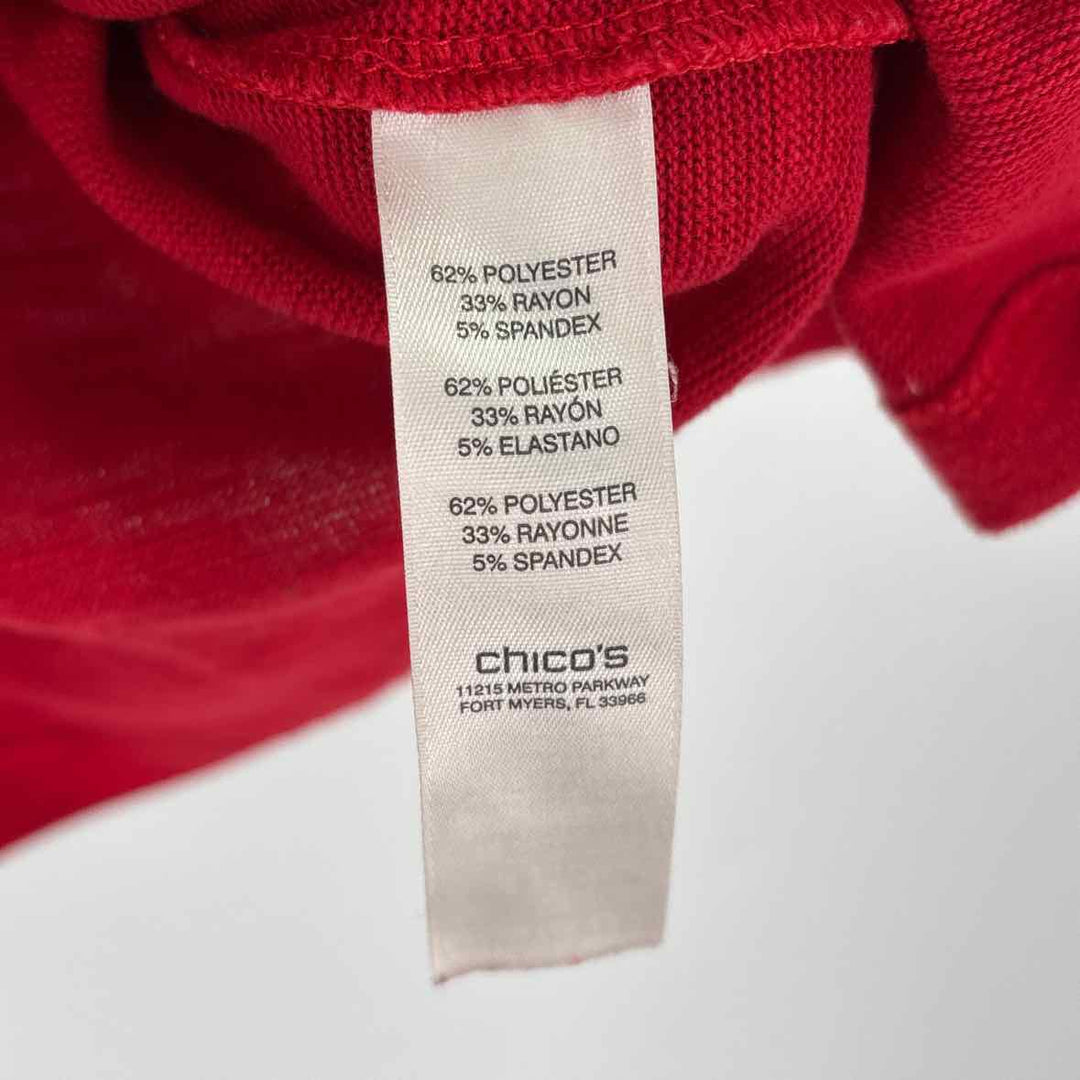 Size S Chico's Red Shirt