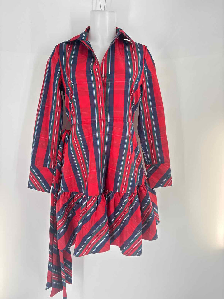 Size 0 Vineyard Vines Red Print Dress