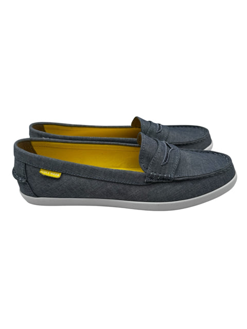 Shoe Size 11 Cole Haan Blue Linen Loafers