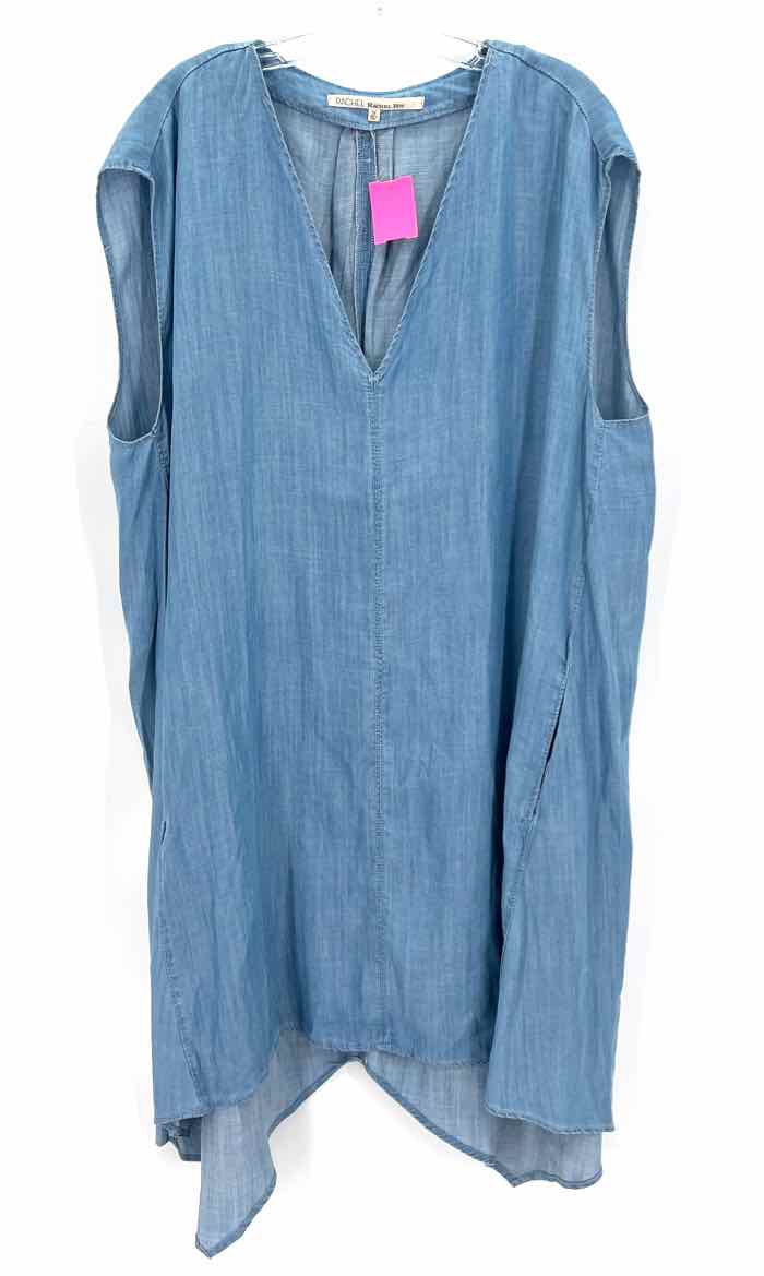 Size 2X RACHEL ROY Blue Chambray Dress