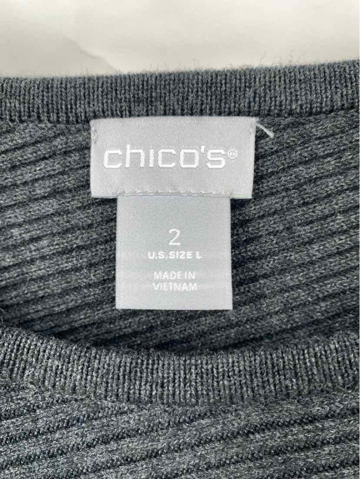Size L Chico's Gray Sweater