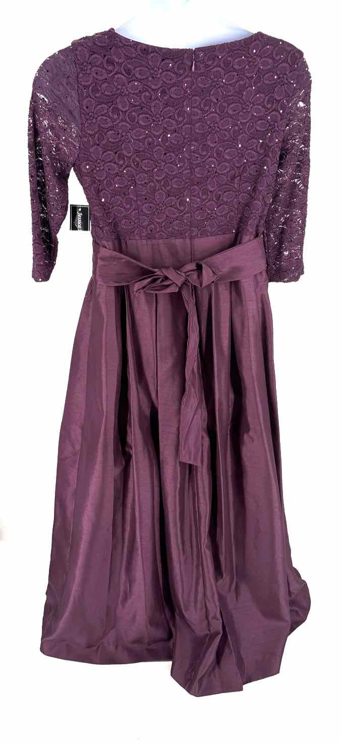 Size 16 JESSICA HOWARD Purple Satin Lace Dress