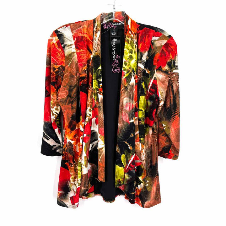 Size S PECK & PECK Multi-Color Cardigan