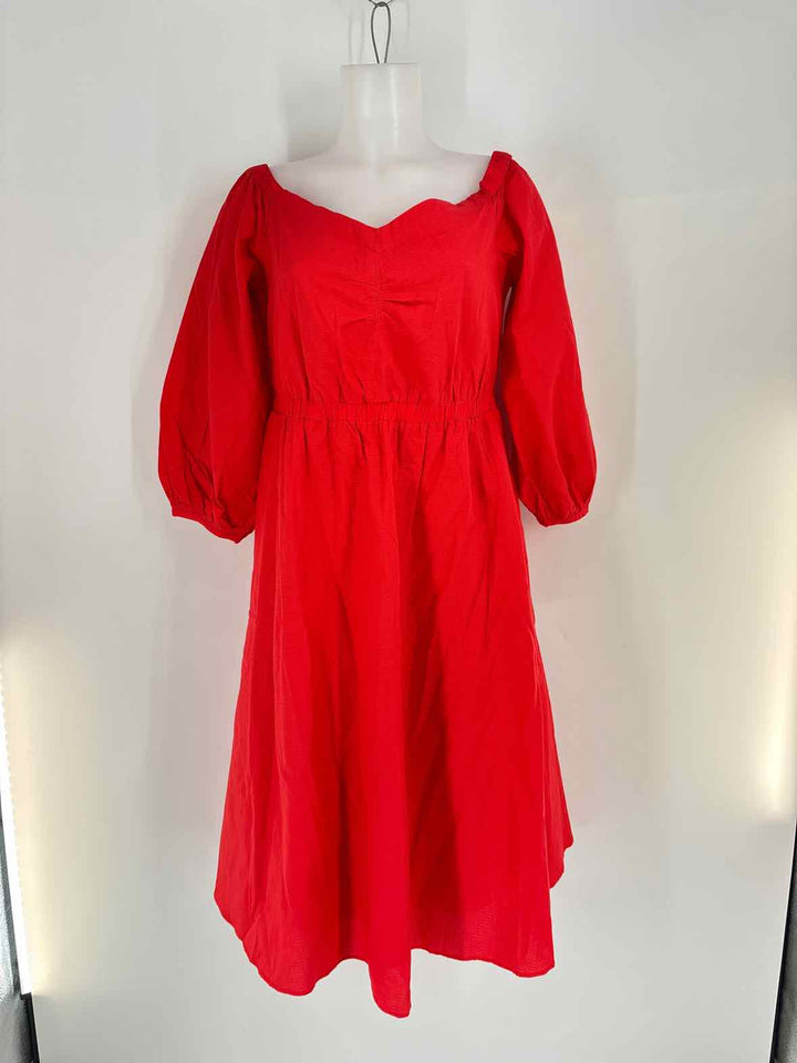 Size 10 Anthropologie Red Dress
