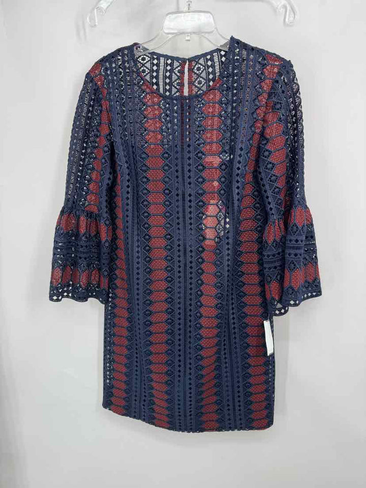 Size 10 TRINA TURK Navy Print Dress