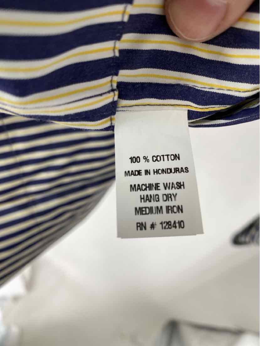 Size L ANN MASHBURN Navy Dress