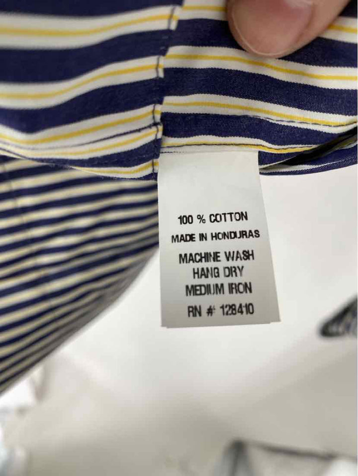 Size L ANN MASHBURN Navy Dress