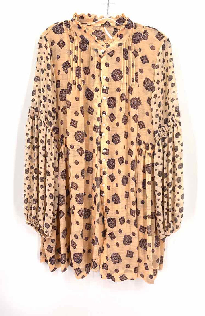 Size M FREE PEOPLE Peach Dress