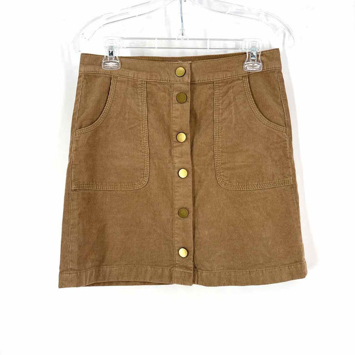 Size 2 Tory Burch Tan Corduroy Skirt