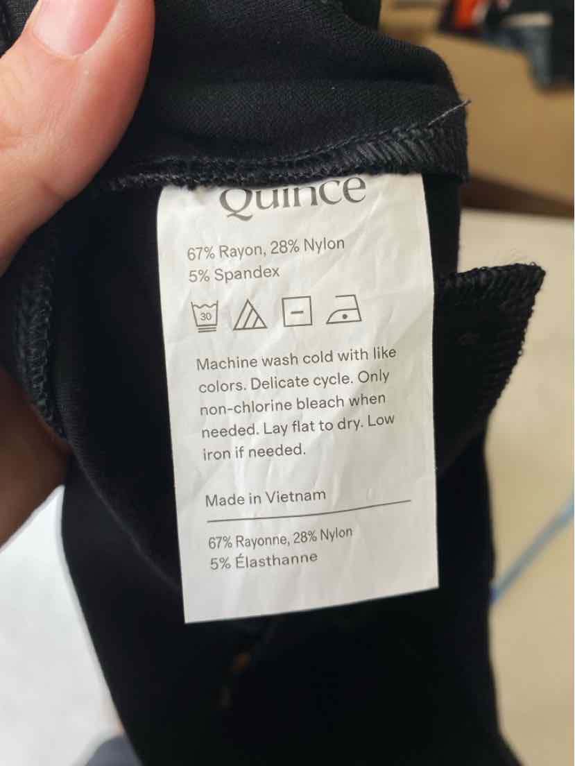 Size XL QUINCE Black Pants