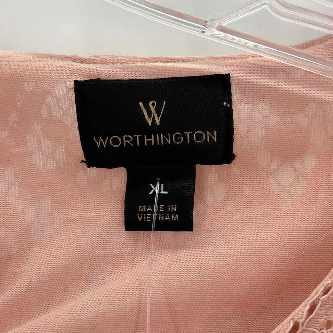 Size XL WORTHINGTON Blue Lace Shirt
